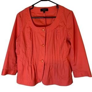 Talbots Samon Color 3/4 Sleeve Coverup Jacket. Size 10